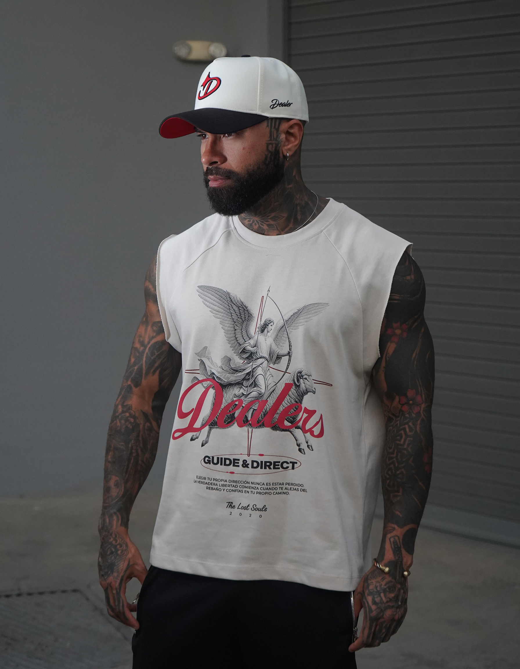 CUT OFF TEE SHEEP WHITE