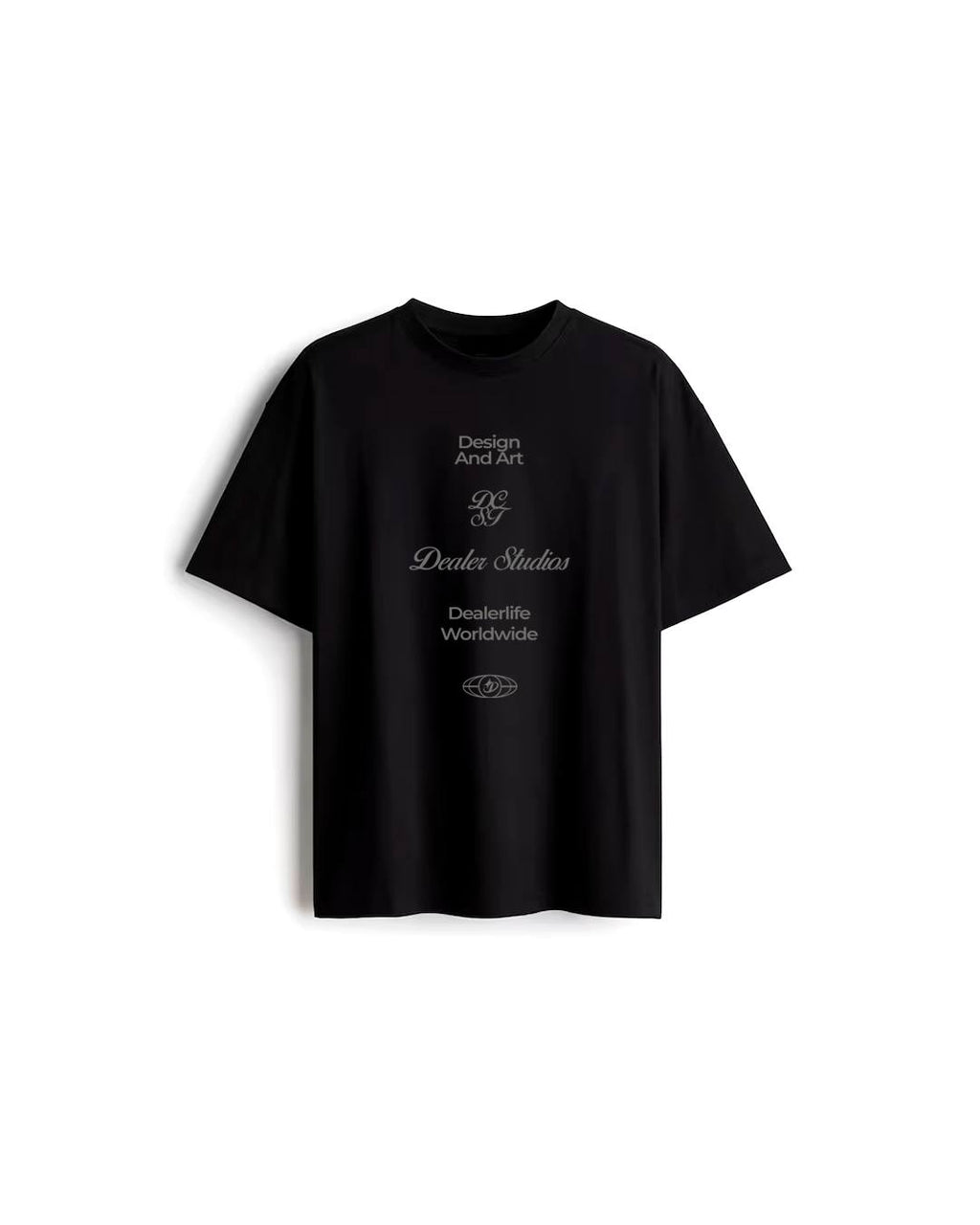 T SHIRT NEGRO LOGOS