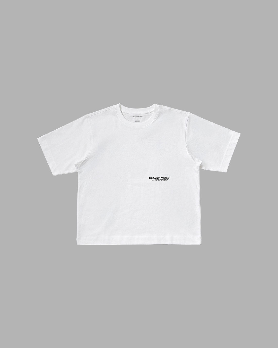 T-SHIRT DEALER VIBES WHITE HIGH COTTON