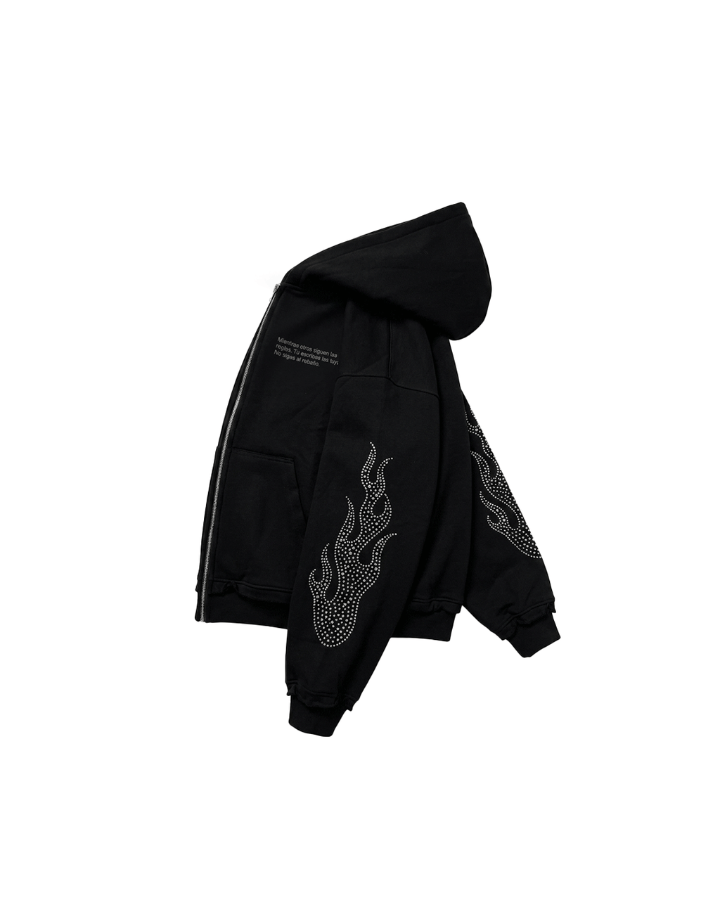 ZIP HOODIE RHINESTONE