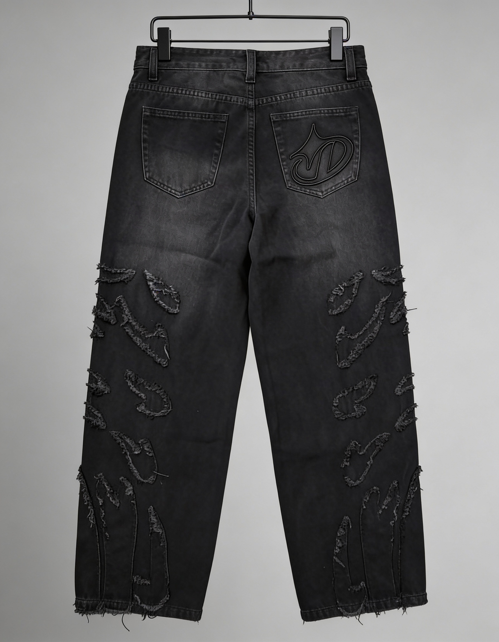 JEAN BAGGY FLAMA BLACK