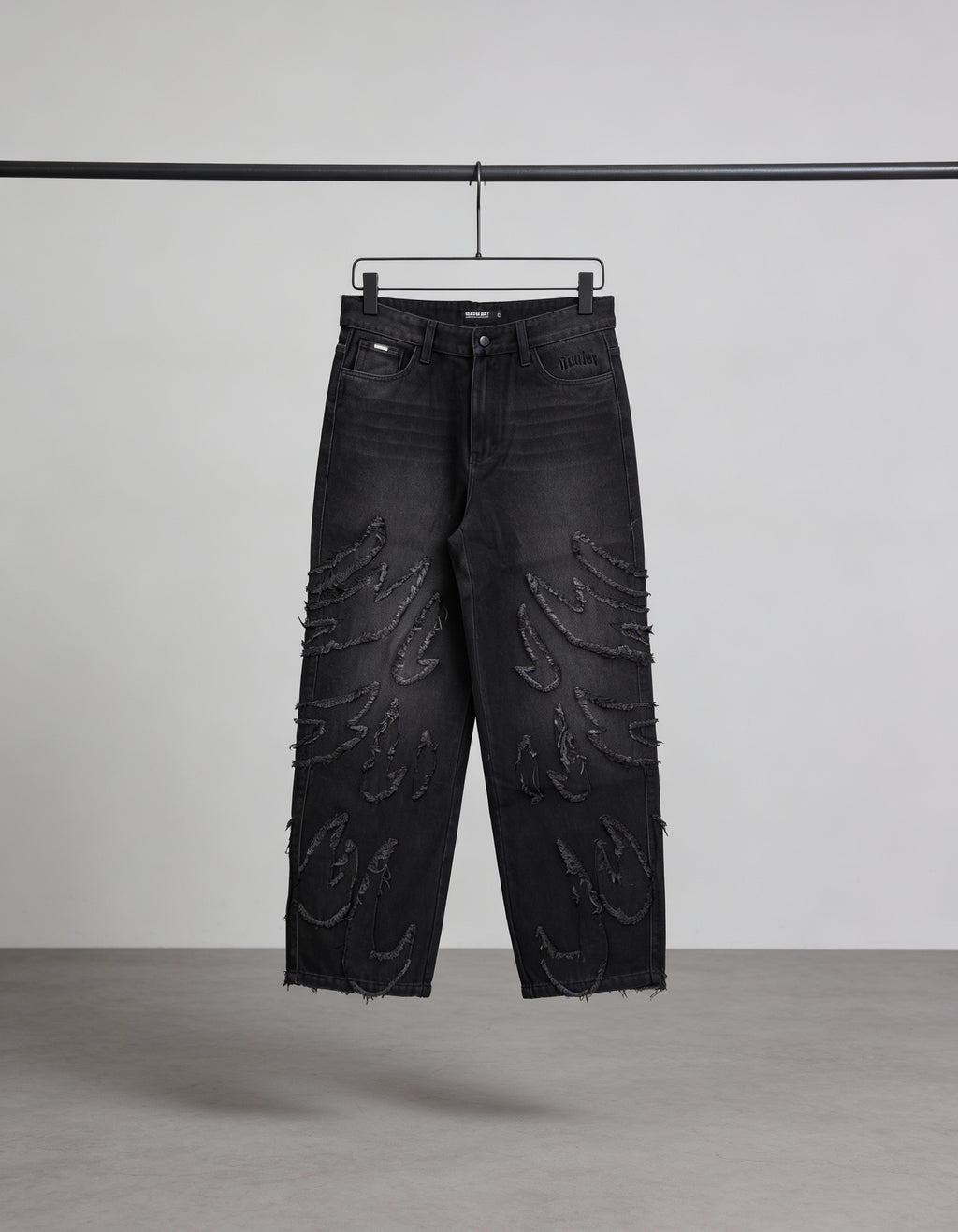 JEAN BAGGY FLAMA BLACK